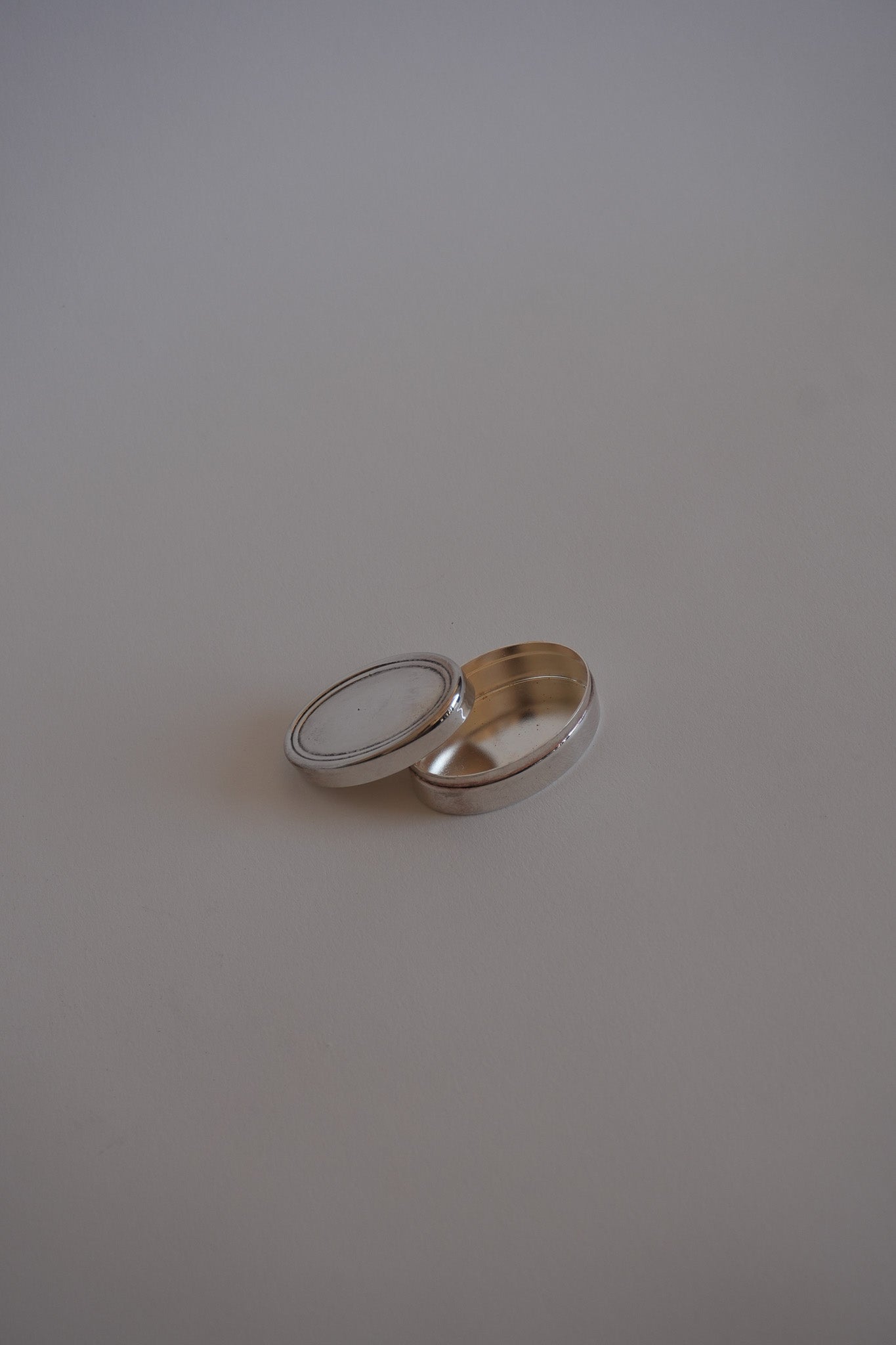 Vintage Oval Silver Keepsake Box