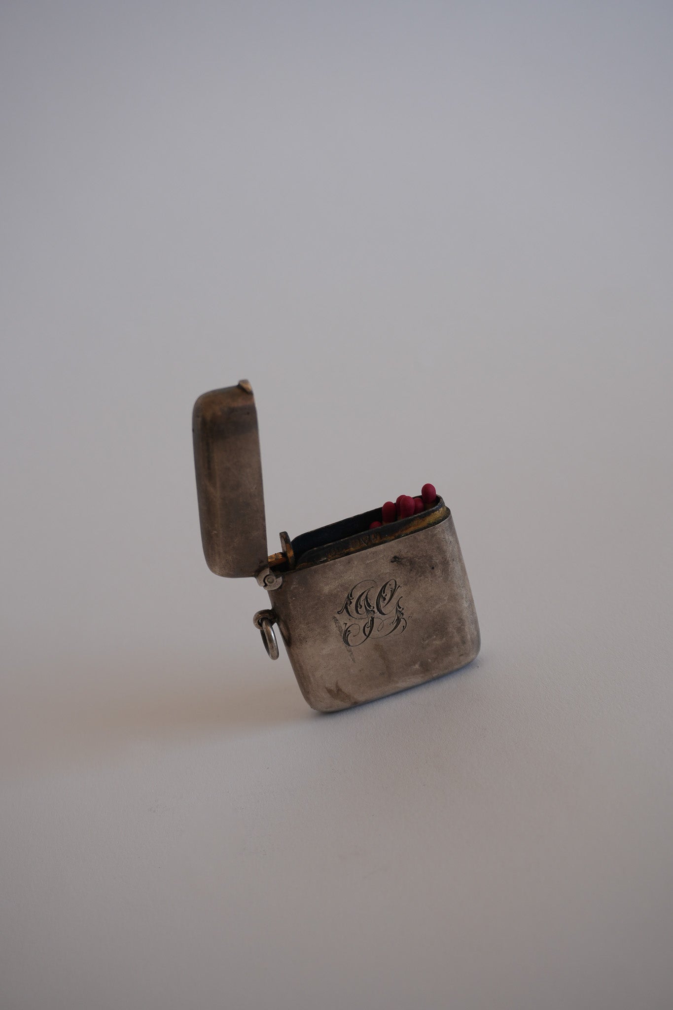 Vintage Engraved Match Holder