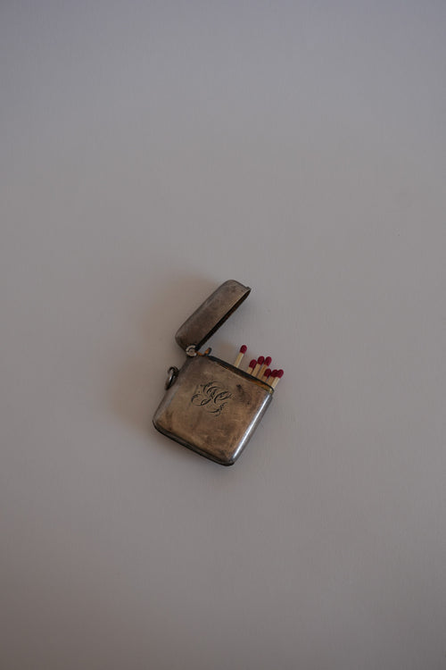 Vintage Engraved Match Holder