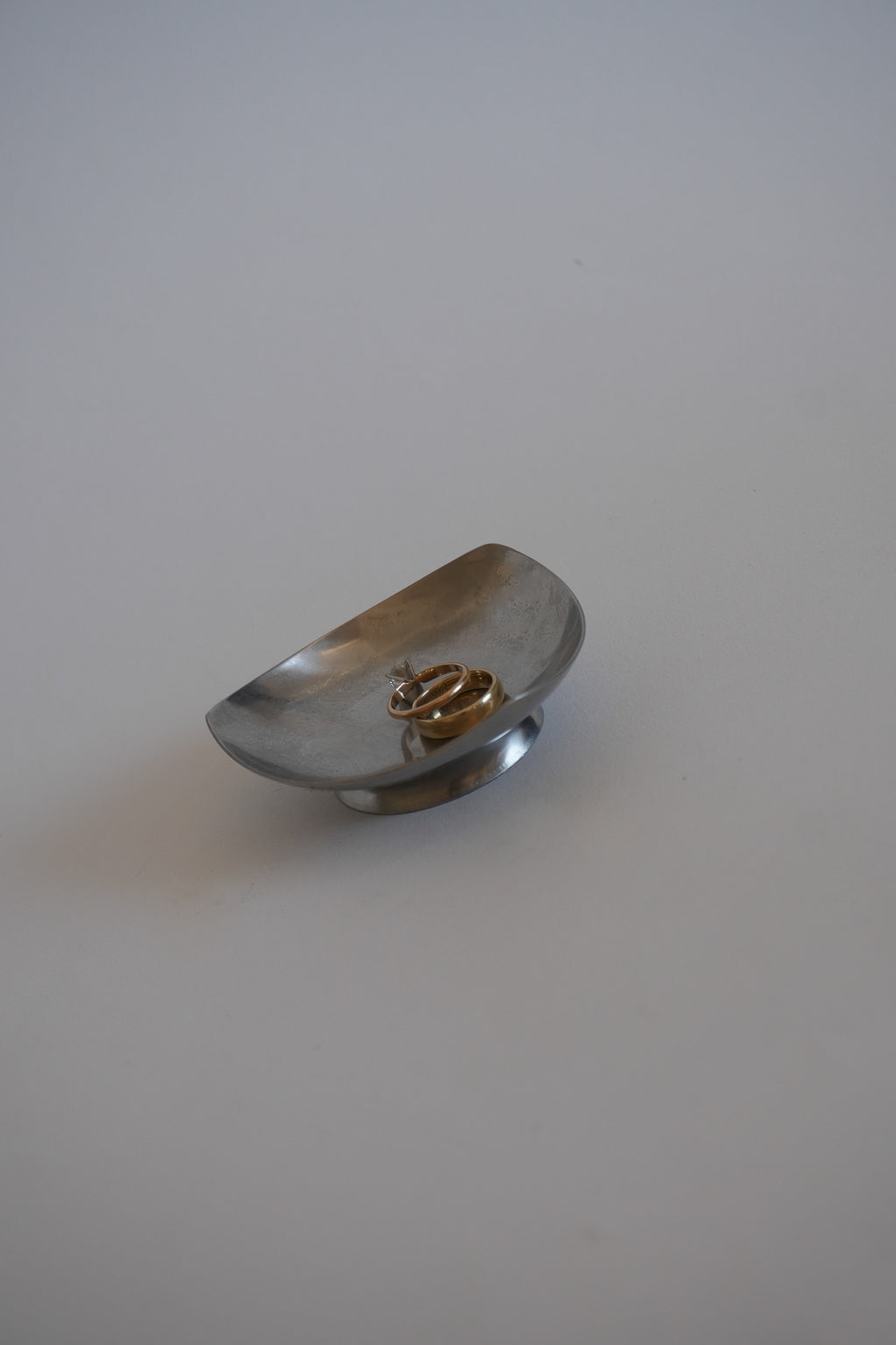 Vintage Silver Footed Ring Dish