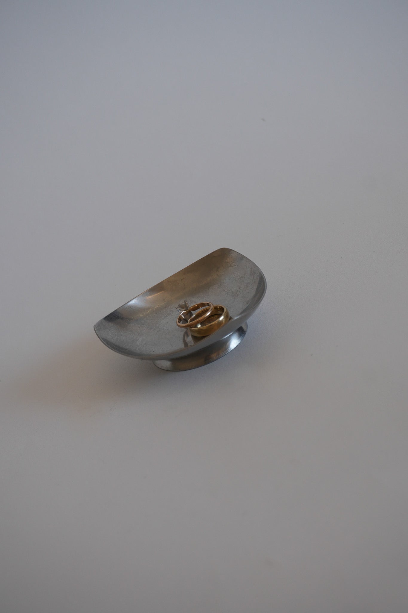 Vintage Silver Footed Ring Dish