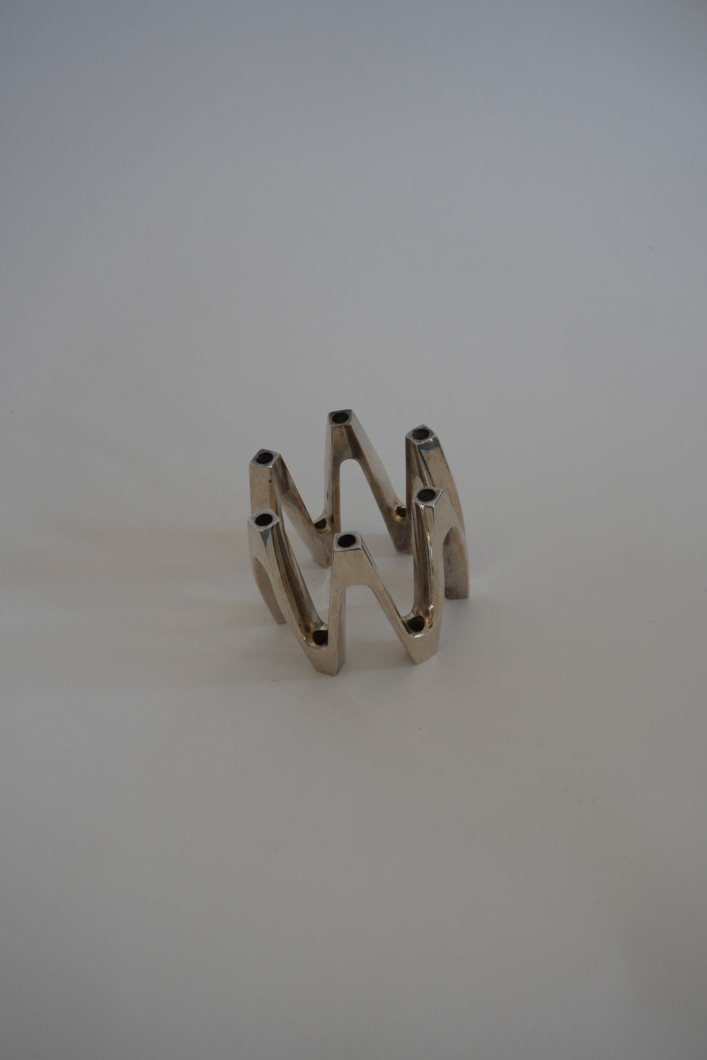 Jens Quistgaard Silvered Candleholder, 1970s